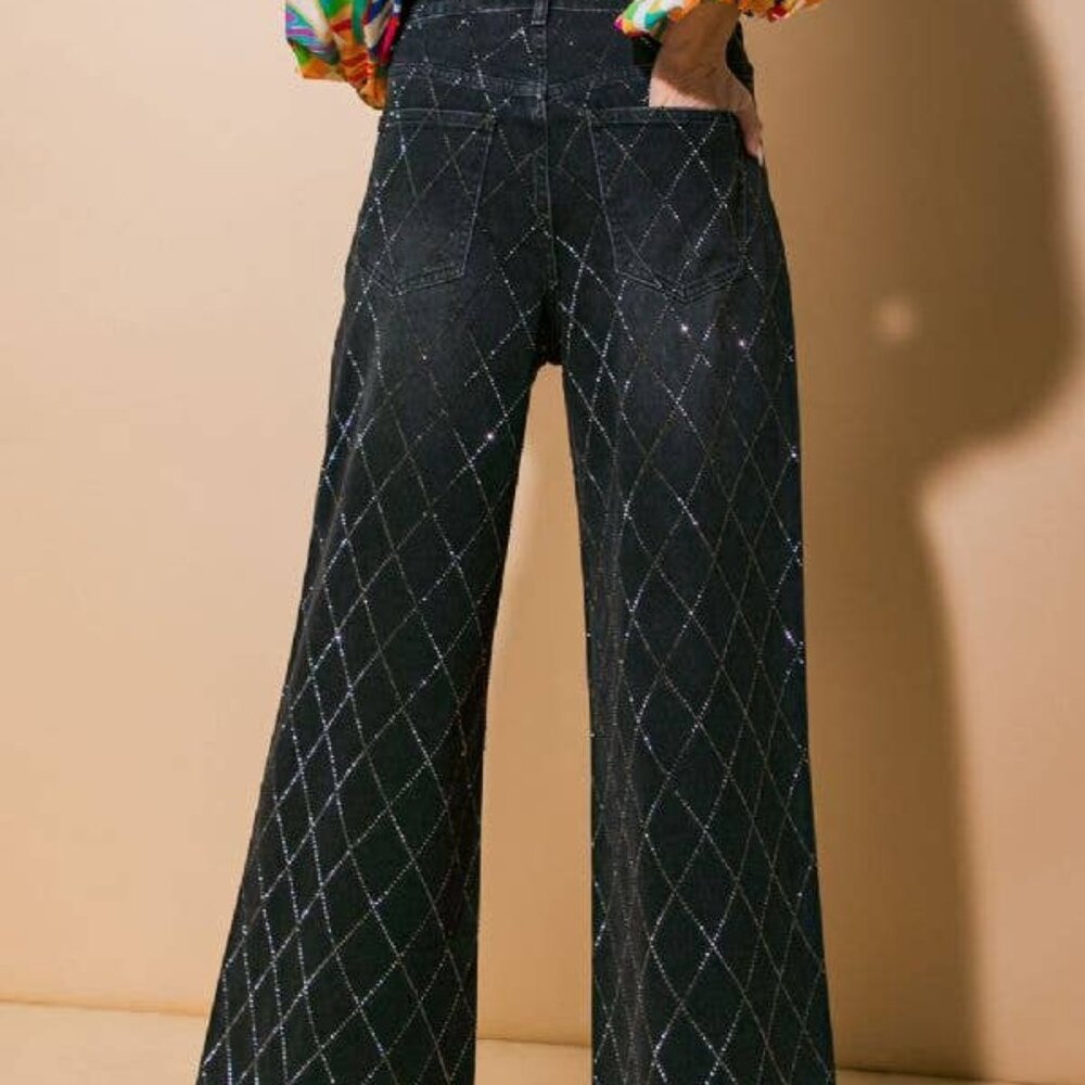 Rhinestone Jeans (high stretch)